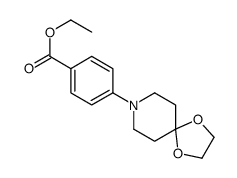 4-(1,4-二噁-8-氮杂螺[4.5]-8-癸基)苯甲酸乙酯结构式