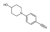 4-(4-羟基-1-哌啶)-苯甲腈结构式
