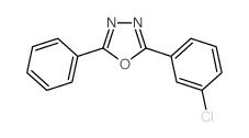 1,3,4-Oxadiazole,2-(3-chlorophenyl)-5-phenyl-结构式