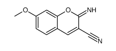 7-methoxy-2-imino-2H-chromene-3-carbonitrile结构式