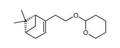 (1R,5S)-6,6-dimethyl-2-[2-(tetrahydropyran-2-yloxy)ethyl]bicyclo[3.1.1]hept-2-ene结构式