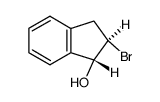 trans-2-bromo-1-hydroxyindan结构式