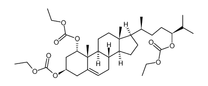 1α,3β,24(R)-triethoxycarbonyloxycholest-5-ene结构式
