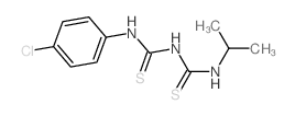 3-[(4-chlorophenyl)thiocarbamoyl]-1-propan-2-yl-thiourea结构式