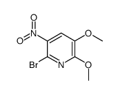 2-溴-5,6-二甲氧基-3-硝基吡啶结构式