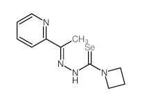 (E)-N-[(Z)-[azetidin-1-yl(&lambda;1-selanyl)methylidene]amino]-1-pyridin-2-ylethanimine结构式
