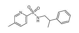 N-(2-phenylpropyl)(5-methyl-2-pyridine)sulfonamide结构式