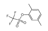 2,5-dimethylphenyl trifluoromethanesulfonate结构式