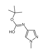 tert-butyl N-(1-methylpyrazol-4-yl)carbamate结构式