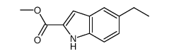 1H-Indole-2-carboxylicacid,5-ethyl-,methylester(9CI)结构式
