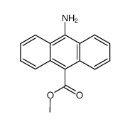 methyl 10-amino-9-anthracenecarboxylate结构式