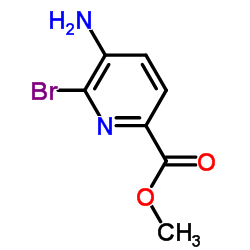 5-氨基-6-溴吡啶甲酸甲酯结构式