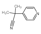 2-甲基-2-(4-吡啶)丙腈结构式