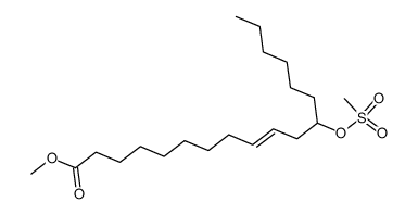 methyl 12-((methylsulfonyl)oxy)octadec-9-enoate结构式