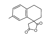 1-carboxy-7-methyl-1,2,3,4-tetrahydronaphthalene-1-acetic acid anhydride结构式