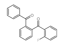 (2-benzoylphenyl)-(2-fluorophenyl)methanone结构式