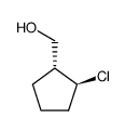 trans-1-Hydroxymethyl-2-chlorcyclopentan结构式
