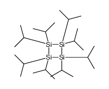 1,1,2,2,3,3,4,4-octa(propan-2-yl)tetrasiletane结构式