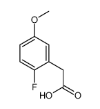 2-(2-fluoro-5-Methoxyphenyl)acetic acid结构式