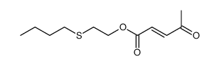 2-butylthioethyl β-acetylacrylate结构式