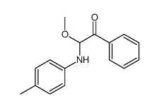 2-methoxy-2-(4-methylanilino)-1-phenylethanone结构式