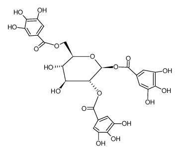 1,2,6-tris-O-galloyl-β-D-glucose结构式