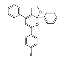 6-(4-bromophenyl)-2-methoxy-3-methyl-2,4-diphenylpyran结构式