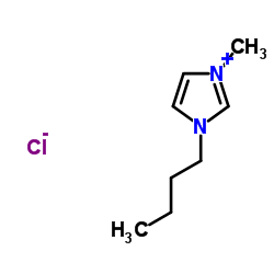 氯化(1-丁基-3-甲基咪唑)结构式
