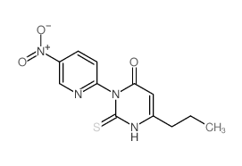 3-(5-nitropyridin-2-yl)-6-propyl-2-sulfanylidene-1H-pyrimidin-4-one结构式