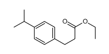 3-(4-ISOPROPYL-PHENYL)-PROPIONIC ACID ETHYL ESTER结构式