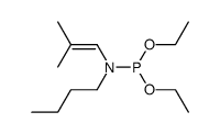 diethyl butyl(2-methylprop-1-en-1-yl)phosphoramidite结构式