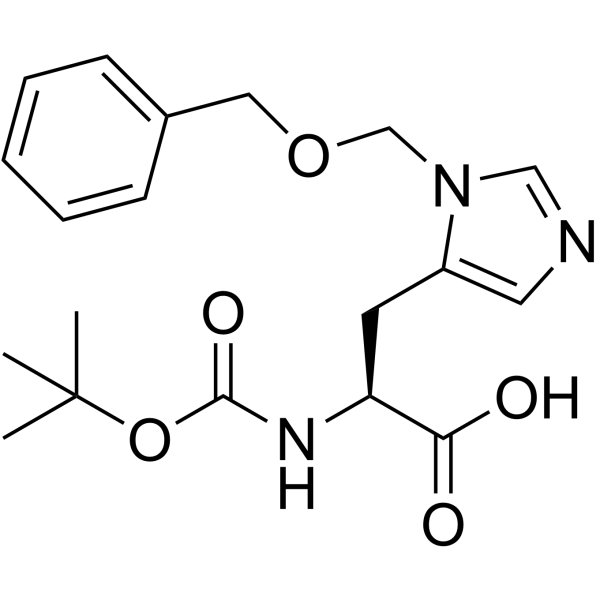 N-Boc-3-苄氧甲基-L-组氨酸结构式