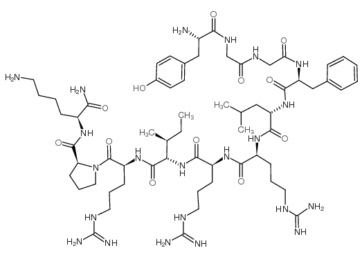 Dynorphin A (1-11) amide trifluoroacetate salt结构式