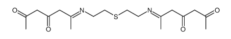 6,6'-((thiobis(ethane-2,1-diyl))bis(azanylylidene))bis(heptane-2,4-dione)结构式