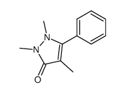 3-phenyl-1,2,4-trimethylpyrazolin-3-one结构式