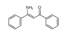3-amino-1,3-diphenyl-2-propen-1-one结构式