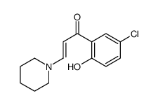 1-(5-chloro-2-hydroxyphenyl)-3-piperidin-1-ylprop-2-en-1-one结构式