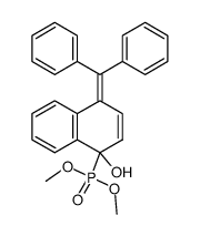 dimethyl [4-(diphenylmethylene)-1,4-dihydro-1-hydroxynaphthyl]phosphonate结构式