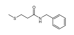 N-benzyl 3-methylthiopropionamide结构式