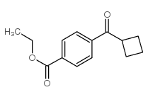 4-(环丁烷羰基)苯甲酸乙酯结构式