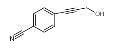 4-(3-羟基-1-丙炔)苯甲腈结构式