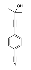 4-(3-hydroxy-3-methylbut-1-ynyl)benzonitrile结构式