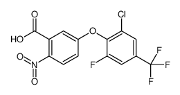 5-[2-chloro-6-fluoro-4-(trifluoromethyl)phenoxy]-2-nitrobenzoic acid结构式