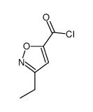 5-Isoxazolecarbonyl chloride, 3-ethyl- (9CI)结构式