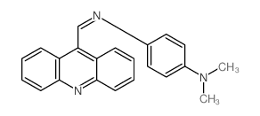 1,4-Benzenediamine,N4-(9-acridinylmethylene)-N1,N1-dimethyl-结构式