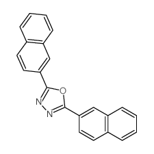 2,5-dinaphthalen-2-yl-1,3,4-oxadiazole结构式