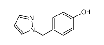 4-(1H-吡唑-1-甲基)苯酚结构式