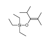 2,4-dimethylpent-2-en-3-yloxy(triethyl)silane结构式