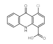 1-CHLORO-9,10-DIHYDRO-9-OXO-4-ACRIDINECARBOXYLIC ACID结构式
