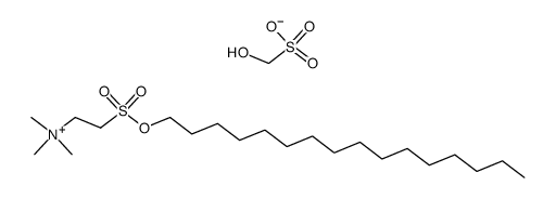 2-((hexadecyloxy)sulfonyl)-N,N,N-trimethylethan-1-aminium hydroxymethanesulfonate结构式